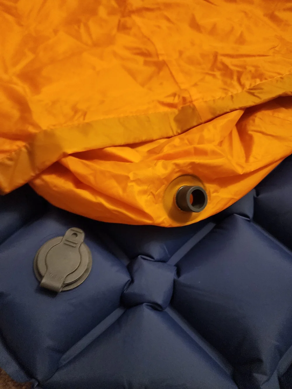 Inflatable HuTools Navy Blue Camping Sleeping Pad - Lightweight Air Mattress